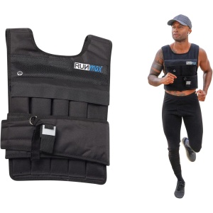 RUNmax RUNFast Pro Weighted Vest, 40 lb