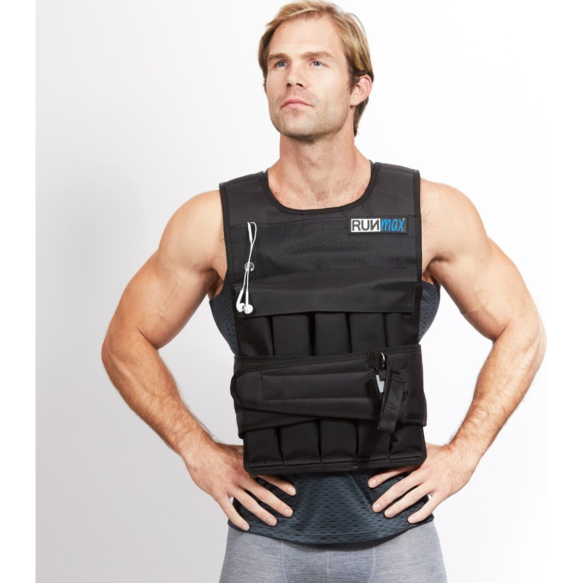 RUNmax Weighted Vest Wtih Shoulder Pads